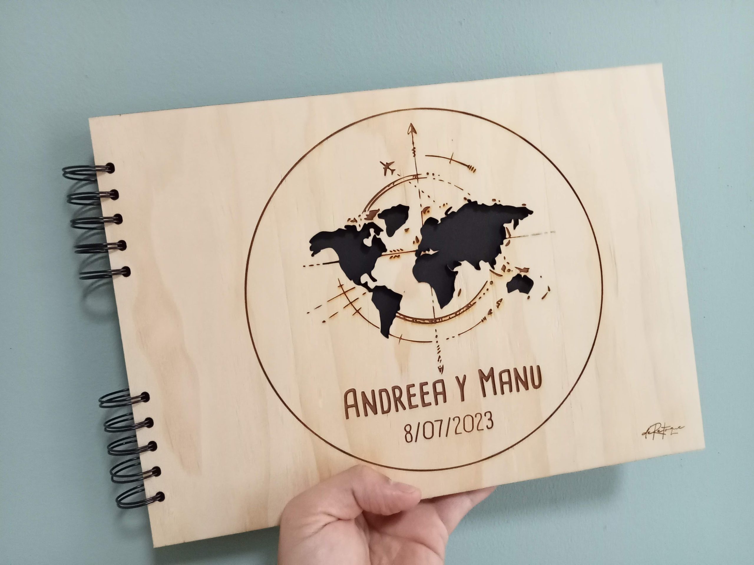 Álbum de Firmas Personalizado - Mapa Troquelada - Imagen 7