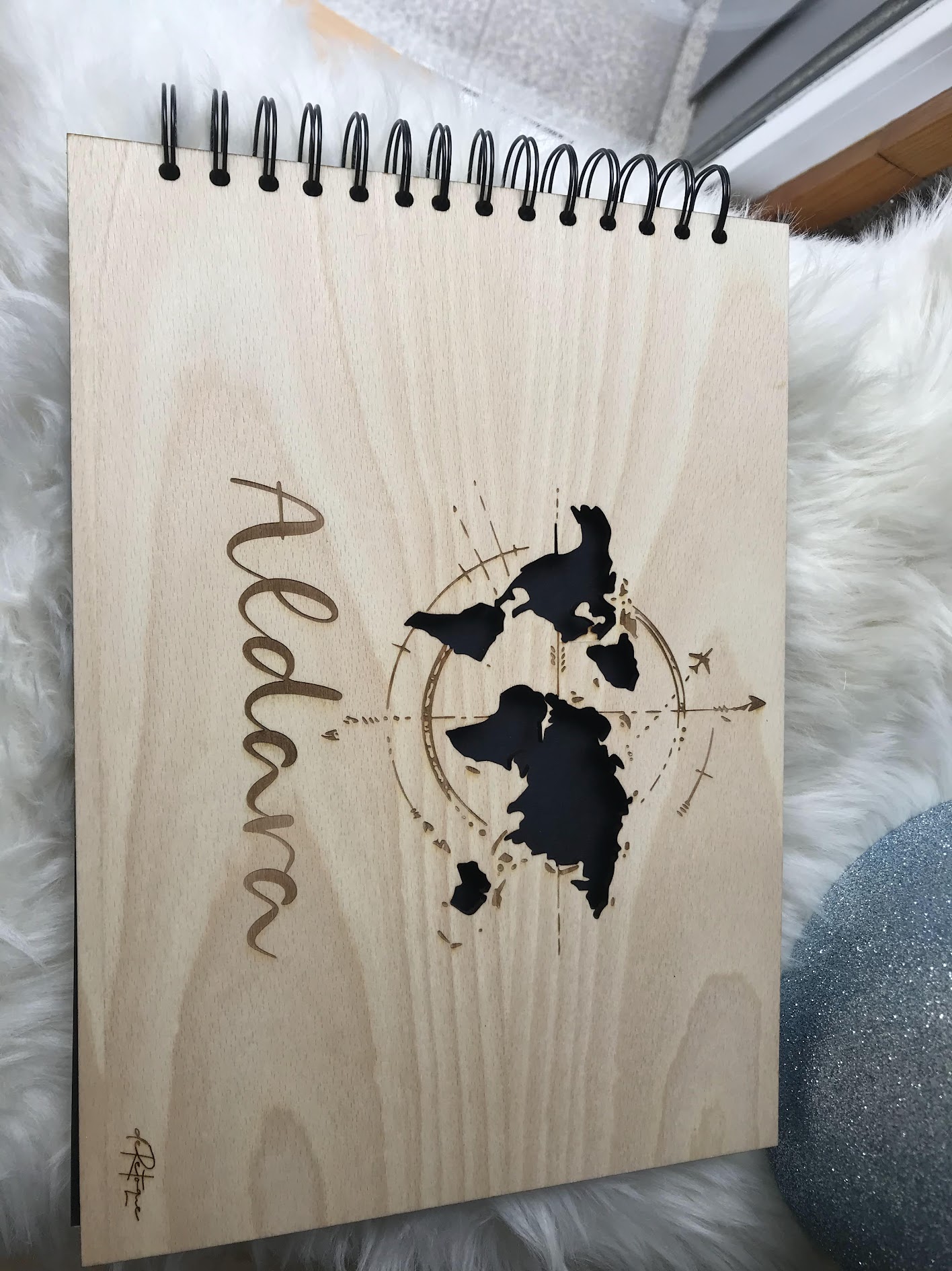 Álbum de Firmas Personalizado - Mapa Troquelada - Imagen 4