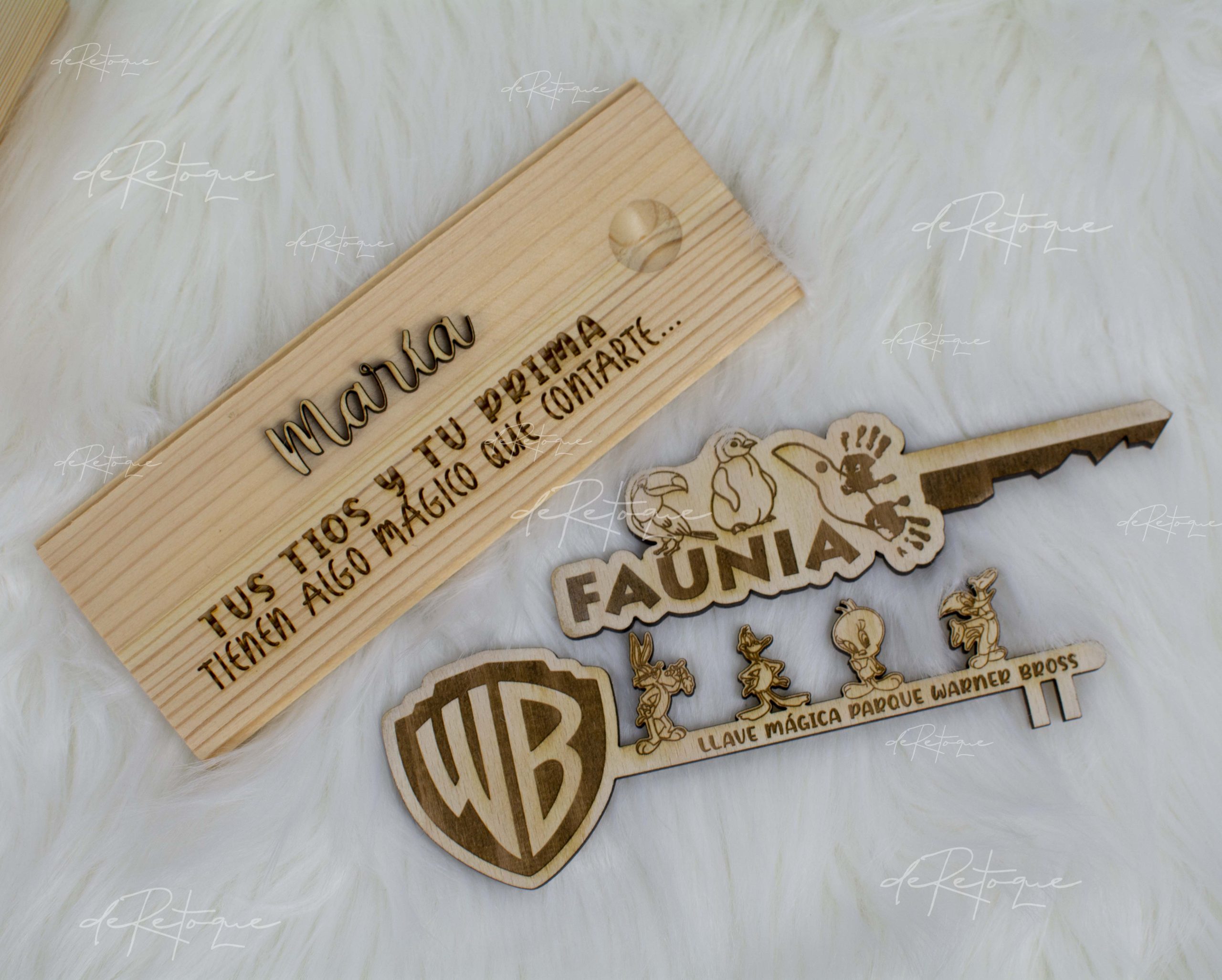 Llave Mágica de Madera Personalizada