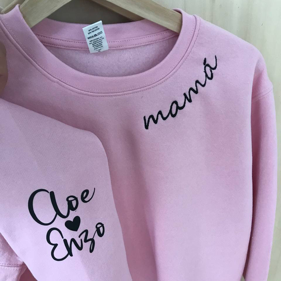 Sudadera Personalizada nombre cuello