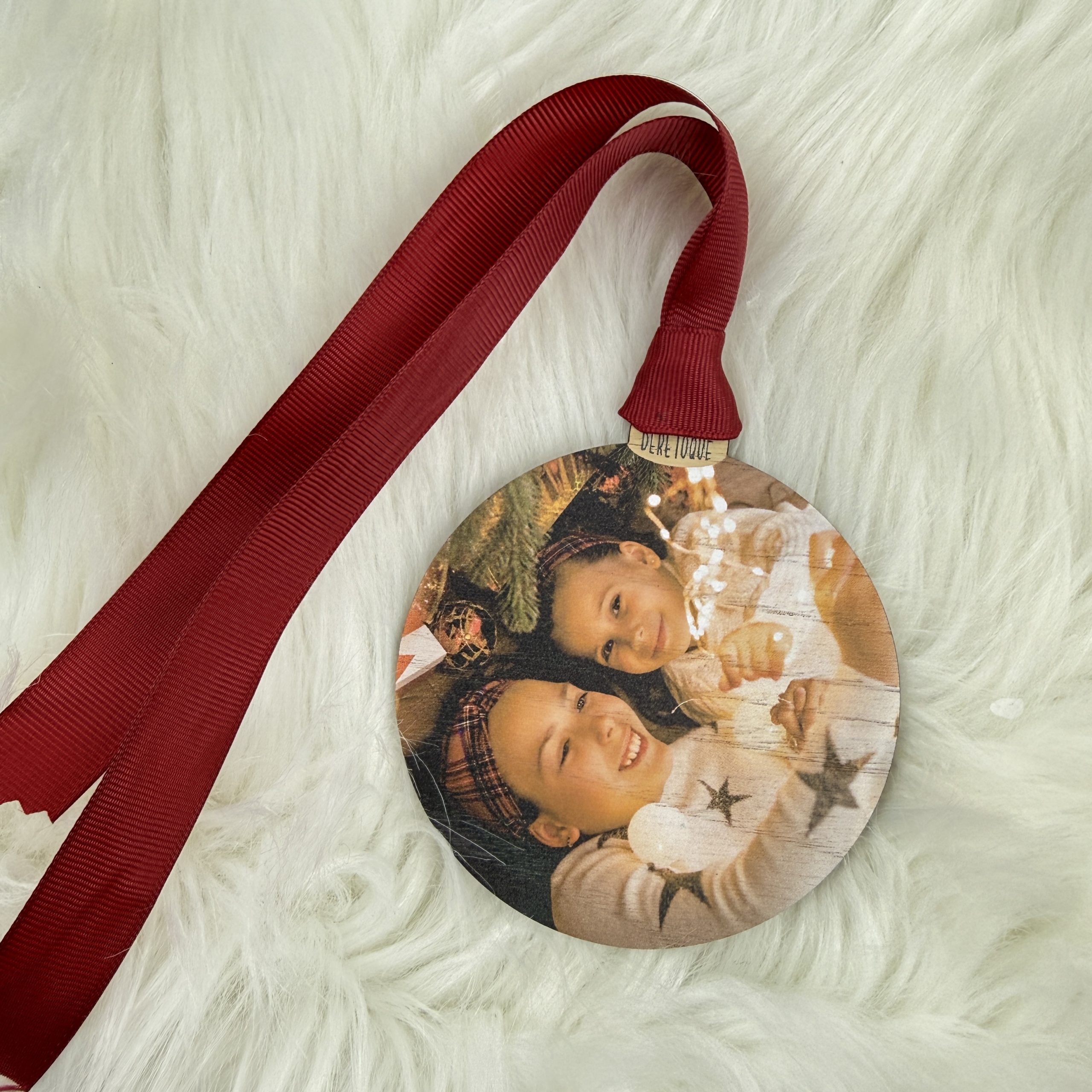 Bola de Navidad de Madera Personalizada